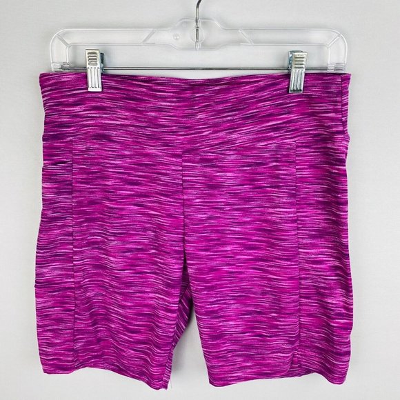No Boundaries NOBO Pink Marled Print Athletic Pull On Shorts Juniors L 1… - Picture 1 of 4